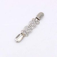 Crystal Shawl Blouse Cardigan Sweater Scarf Guard Clip Pin Brooch Silver Gold Daily Creation Beauty Woman Girl Jewerly Cheap Style Accesories | Colors - Silver