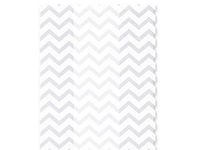 Christmas Print Cello Bags - Chevron White 6x3-1/4x13-1/2" Cello Bags 1.2 mil (2 Packs; 100 Bags Per Pack) - WRAPS-C7BCHW