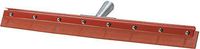 Carlisle 4007500 Flo-Pac Gum Rubber Straight Floor Squeegee with Heavy Duty Steel Frame, 18" Width, Red (Case of 6)