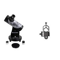 Celestron Signature Series Moon By Robert Reeves Features A Superb Moon Astronomical Telescope, Black (22016) with Basic Smartphone Adapter 1.25" Capture Your Discoveries