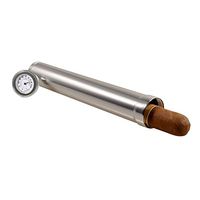 CiTree Cigar Tube, Cigar Travel Humidor, Stainless Steel Cigar Humidor Case (Silver)