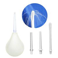 Exceart Enema Kit Anal Douche Vaginal Wash Vaginal Shower with 4 Pointed Heads for Women Men Gay