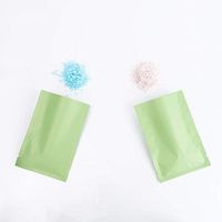 Matte Green Heat-Sealable Portable Open-Top Mylar Single-Serving Sample Packets (1.5 oz (3.9" x 5.9"))