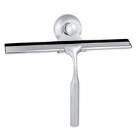 Shower Squeegee by GOZYE, Stainless Steel Squeegee for Shower Doors Bathroom Kitchen Car Mirror Glass Cleaning Scraper with Suction Hook