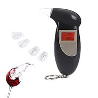 Breathalyzer Keychain Digital Alcohol Tester Detector Breath Analyzer Audible Alert Portable with LCD Display (112mm x 68mm x 22mm)