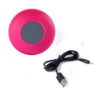 Wireless Shower Speaker; 3.0 Bluetooth compatible with most Smart devices (Pink)