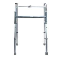 MediChoice Single-Release One Button/Folding Walker, Height Adjustable, Aluminum, 250 lb. Capacity (Case of 4)