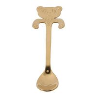 Meolin Bear Hanging Cup Spoon Tea Soup Sugar Dessert Appetizer Spoon,Stainless steel,4.65inch