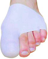 Mcvcoyh Gel Bunion Protector Sleeves, 2 Pairs Silicone Metatarsal Pads with Toe Caps, Bunion Cushions Toe Blister Protection for Corn, Reduce Irration from Shoes