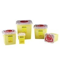 Taitan Laboratory Supplies Medical Equipment Yellow Storage Box Medical Waste Box Medical Sharps Containers Square Sharps Box