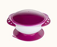 Bowl Compartment Sucker Bowl Baby Food Supplement Bowl with Lid Cutlery Sets Baby to Eat Anti-Slip Drops, Vacuum Seal with Quick Label Release and Snap Lid Household tableware, retro bowl