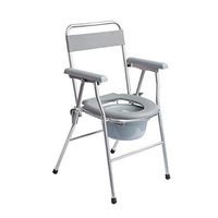 BINZHI Toilet Seat with Handles Home Elderly Disabled Mobile Bath Chair Toilet Chair Bedside Toilet (Color : Black)