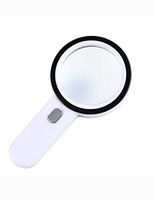 30 Times Portable Light Magnifying Glass, 100mm Large Optical Lens, High-Definition Lightweight, for Viewing Books, Newspapers, Macular Degeneration LIXFDJ Vision Assisted Magnification