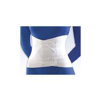 Lumbar Sacral Support with Abdominal Belt, 10&#8220 Height Small White