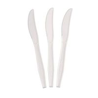 CiboWares 7 Inch Heavy Duty Disposable White Knives, Made from CPLA Bio-Plastic Material, Case of 1000