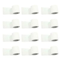 ESUPPORT 2 Inches X 5 Yards White Self Adherent Cohesive Wrap Bandages Adhesive Wounds Strong Elastic First Aid Tape for Sport Wrist Ankle 12 Count