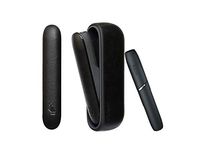 [PU Case for IQOS 3.0] Electronic Cigarette Soft Holder Pocket Charger Cover Full-Protective Case from Impact, Dust, Scratch (Black)