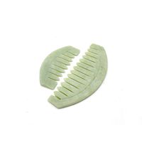 Head Gua Sha Massage Tool, Gua Sha Comb Xiuyan Jade, Natural Gemstone Head Massager for Scalp Stress Relax and Hair Growth (one Set)