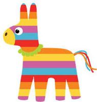 HotSaleStore Sticker Seals 48 Cute Pinata Mexican!!! Sticker Label Envelope Seals 1.2" Round