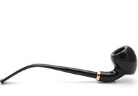 Mr. Brog Tobacco Pipe - Model No: 309 Amphora - Ebony - Hand Made from Top Quality Woodblock