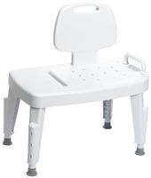 Duro-Med Adjustable Transfer Bench, White