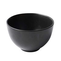 ZSQAI Creative Ceramic Bowl Japanese Style Ramen Deep Soup Bowl Fruit Salad Bowl Home Black Tableware