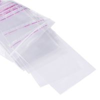 FidgetGear 100Pc Self Seal Adhesive Resealable Clear Cellophane Gift Mini Bags Party 10x7cm
