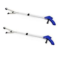 BeGrit 2 Pcs Reacher Grabber Suction Cup Grip Foldable Long Arm Reaching Claw Hand Grabber Trash Pickup Tool