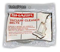 Sharp Replacement Vacuum Belts Type BU-3, 2-pack