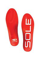 SOLE Active Medium Footbed Insoles for Men and Women with Met Pad (Cork), Red, M3/W5