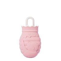 Honeypot Bear Warm Water Bag Water Injection Silicone hot Water Bottle Portable hot Water Bottle Mini Hand Warmers@Pink_93x54x170mm