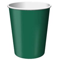 Creative Converting Paper Hot/Cold Cups, 9-Ounce., Hunter Green Color, Package Of 24,   (Pack of 5)
