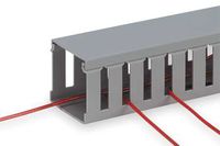 Panduit G2X3LG6 Panduct 2-Inch Light Grey Type G Wide Sloted Wall Wiring Duct (6-Feet)