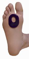 Oval Callus Foot Cushion Pad, Reusable Self-Sticking On Foot Gel, 1 Pair
