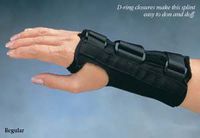 North Coast Medical Comfort Cool D-Ring Wrist Splint, Size: L, Right