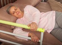 Safety Glo Bedrail with Glo in Dark Hand Grip Fits Single to King