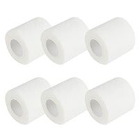 Tinsay Self Adherent Wrap Tape Self Adhering Stick Bandage Flexible Stretch Athletic Tape (6 Pack White)