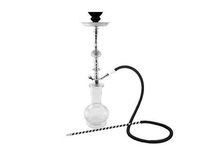 1 hose 20" White Hookah shisha nargila bar narguile nargile glass water Vase new