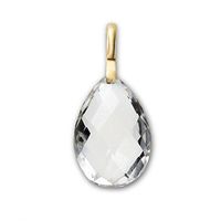 Clear Quartz Harmonic Gemstone - 6 Carats 18K White Gold