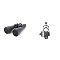 Celestron SkyMaster 15-35x70 Zoom Binocular (71013) with Basic Smartphone Adapter 1.25"