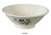 Yanco HO-5709 Honda Bowl, 62 oz Capacity, 3.5" Height, 9.5" Diameter, Melamine, Pack of 24