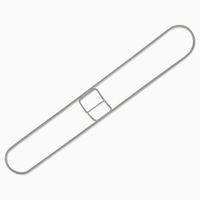 HUB City Industries 5x72F 5" Standard Dust Mop Frames, 5" x 72"
