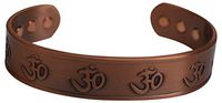 New Pure Powerful OM Magnetic Copper Bracelet Religious for Arthritis and Pain Relief