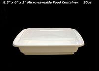 TogoTainer | Microwavable Food Containers with Lids, (Set of 50) Disposable Portion Control