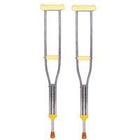 Walkers Lxn Lightweight Aluminum Alloy Underarm Crutches,Telescopic Adjustable Height Non-Slip Adult 1 Pair (Size : S)