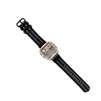 DuiGong Canvas Strap Compatible for Garmin Forerunner 310XT Replacement Band, Regular (Black Gray Stripe)