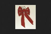 7Loop RED Velvet Wire Bow