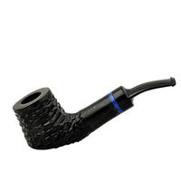 AMIGO no. 51 bent billiard standing pearwood tobacco smoking pipe by Mr. Brog (Poland) (Green (rustic))
