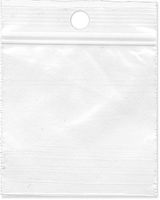 Plymor Zipper Reclosable Plastic Bags, 2 Mil with Hang-Hole, 2" x 2" (Pack of 100)