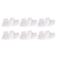 Lurrose 6 Pairs Silicone Gel Heel Protector Transparent Protective Insert Sleeve Breathable Protective Insert Sleeve Plantar Fasciitis Soft Socks